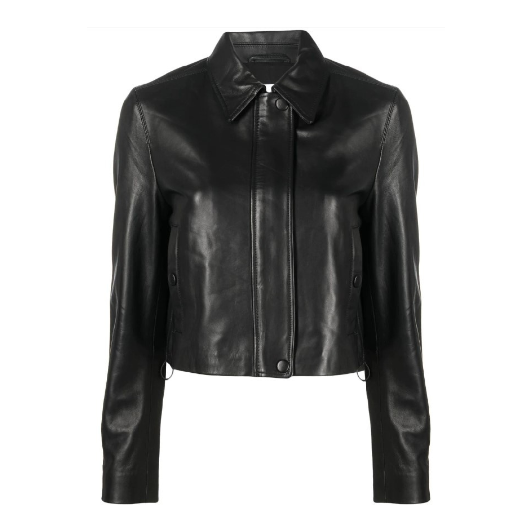 Calvin Klein Leather zip-up jacket